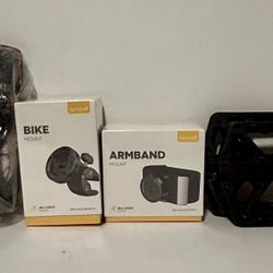 Bicycle Supplies, Pedals, Arm Band, Mount And Bottle Carrier