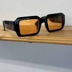 Orange And Black Sun Glasses 
