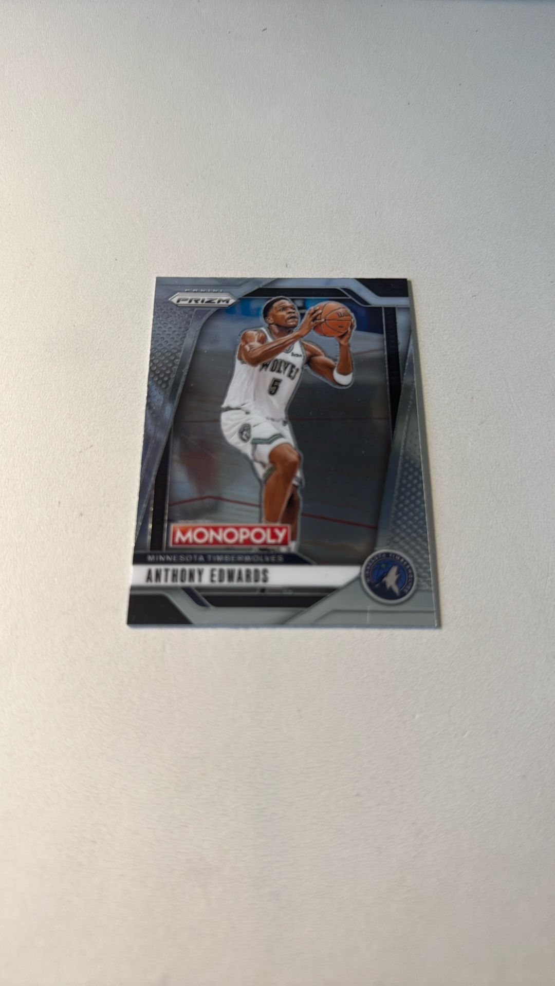 Anthony Edward’s  Anthony Edward’s Basketball Monopoly Card Timberwolves 