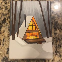 Cozy Cabin Painting