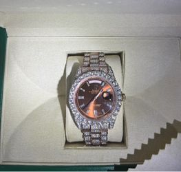 Mossanite vvs1 iced out watch