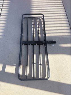 Hitch cargo rack.