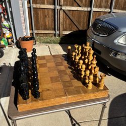 Larger Wooden Chess Set