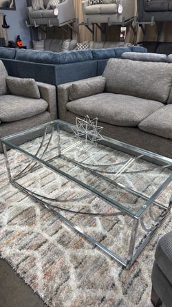 BRAND NEW! Glass coffee table!