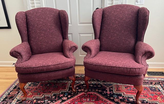 Pair of Wingback Chairs, Excellent Condition