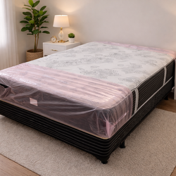 New queen mattress  and box spring 2 pc bed frame is not included