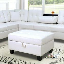 Pablo White Sectional 🚛IN STOCK FAST DELIVERY 🔴$39 DOWN Payment Only 100 DAY same as cash