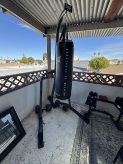Home Gym Bundle: Bowflex 60lb SelectTechs + 75lb Hex Pair + Heavy Bag+Bench