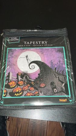 Nightmare Before Christmas Tapestry 60x51in