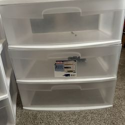 Sterilite 3 Drawer Carts w/Wheels