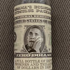 Obama Bottle & Pin Combo