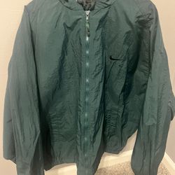 Vintage Nike Hunter Green Windbreaker