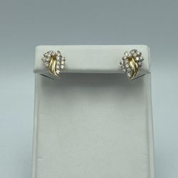 14kt Yellow Gold 1.25cttw Diamond Earrings