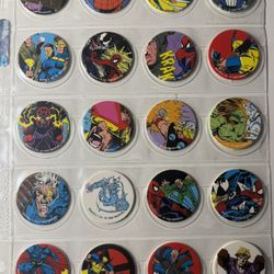 Huge 195+ Vintage 90s Pogs Collection - SHAQ, Lou Gehrig, Marvel SET, Coke