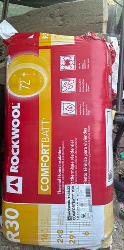 ROCKWOOL ROCKWOOL 168622 COMFORTBATT® R30 7.25 X 15.25 X 47 IN Thermal Home Insulation For exterior walls, basements