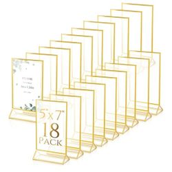 Gold Acrylic 5x7 Frames (17)