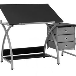 Drawing table with 3 drawers