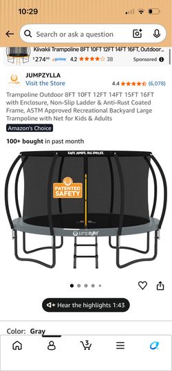 12ft trampoline