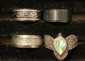 Men/unisex rings range 5-11