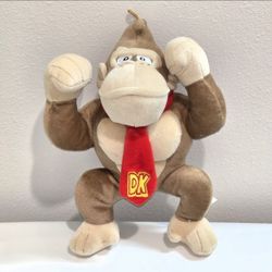 Stuff Super Mario Donkey Kong 8" Standing Stuffed Animal Plush Gorilla GUC
