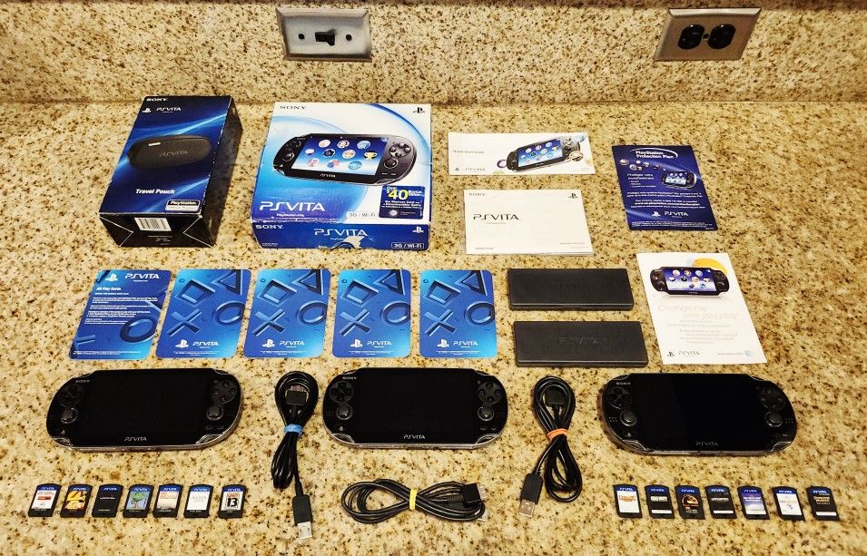 3 Oled Sony PS Vita 1001 Console Sets for $$$ (Please read the Description)
