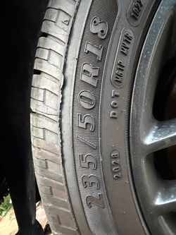 18” Ford Mustang rims w Goodyear tires (4)