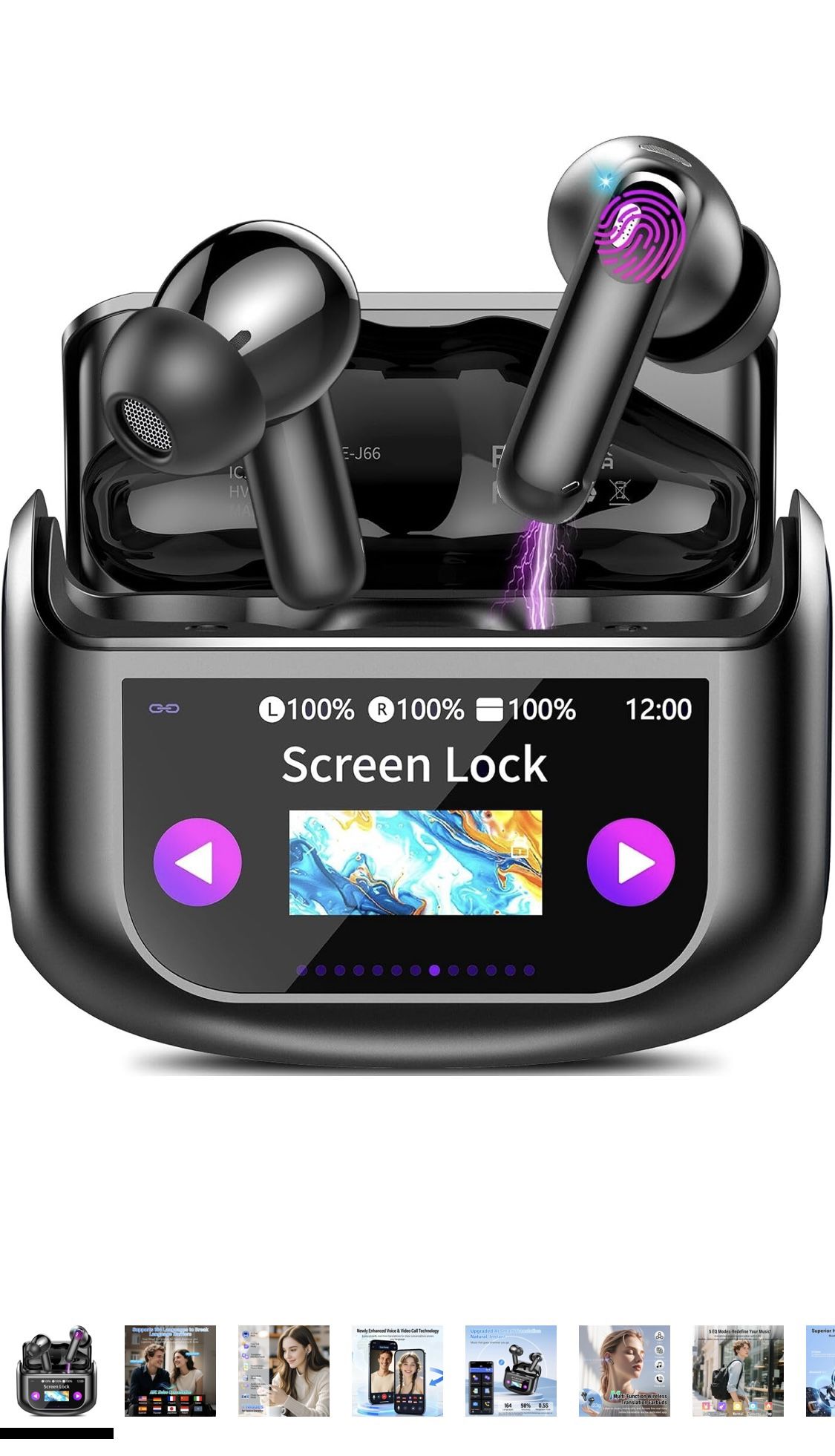 Random Ear Headphones, Bluetooth 5.4 Earbuds, 50H, Air Conduction Ear Buds, HD Stereo Bass Over Ear Earphones with Earhooks, Ultra-Comfort Secure Fi