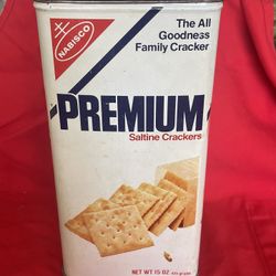 Vintage Nabisco Saltine Cracker Metal Storage Box 1978