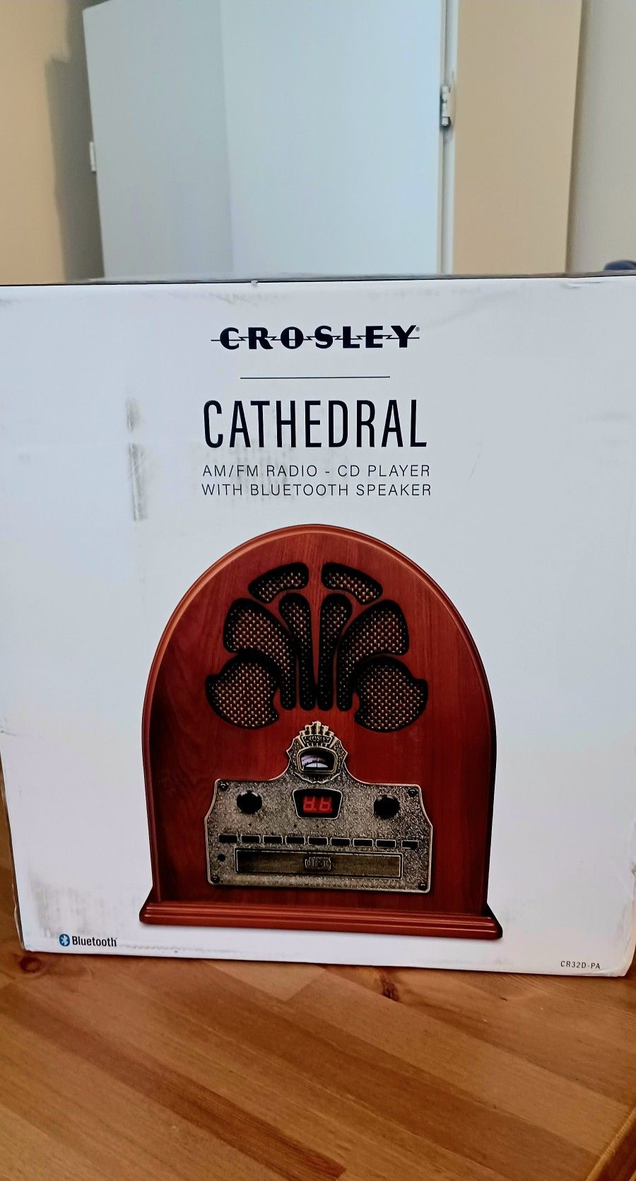 New Crosley Cathedral Stereo Cd Player Bluetooth 