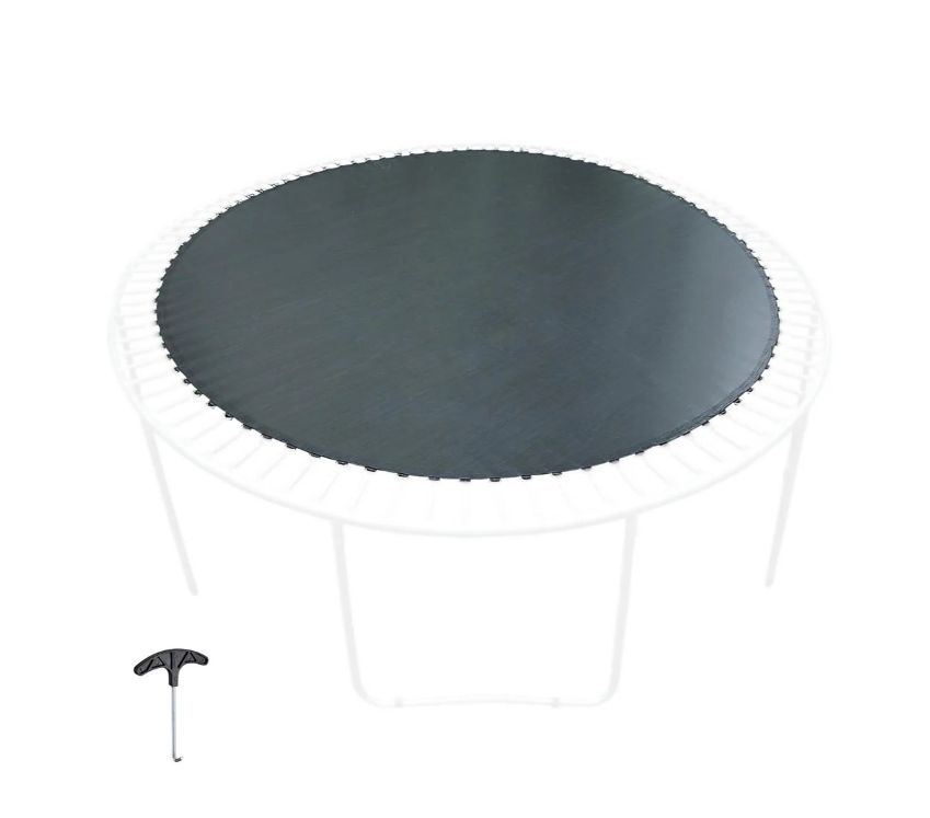 14 ft Trampoline Mat with Rings for Round Frame, 96 V rings Back