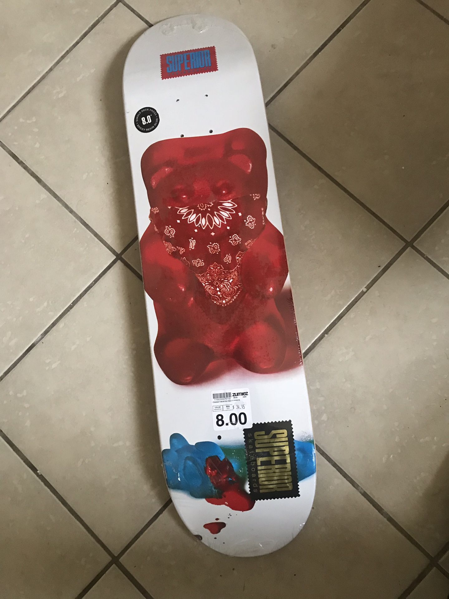 Thuggy Bear 8” Superior Skateboard Deck