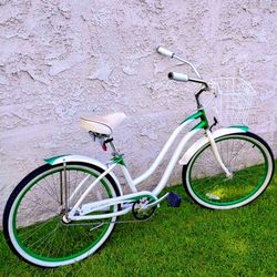 Classic Phat Sea Crest 26" Beach Cruiser Bike Bicicleta Basket 