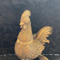 Vintage Goldstone Rooster Keepsake/Jewelry Box