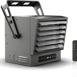 InoKraft 10000W Electric Garage Heater with Remote, Ceiling Mount Fan Forced Shop Heater with Digital Thermostat, 240V Hardwired Space Heater for Gara