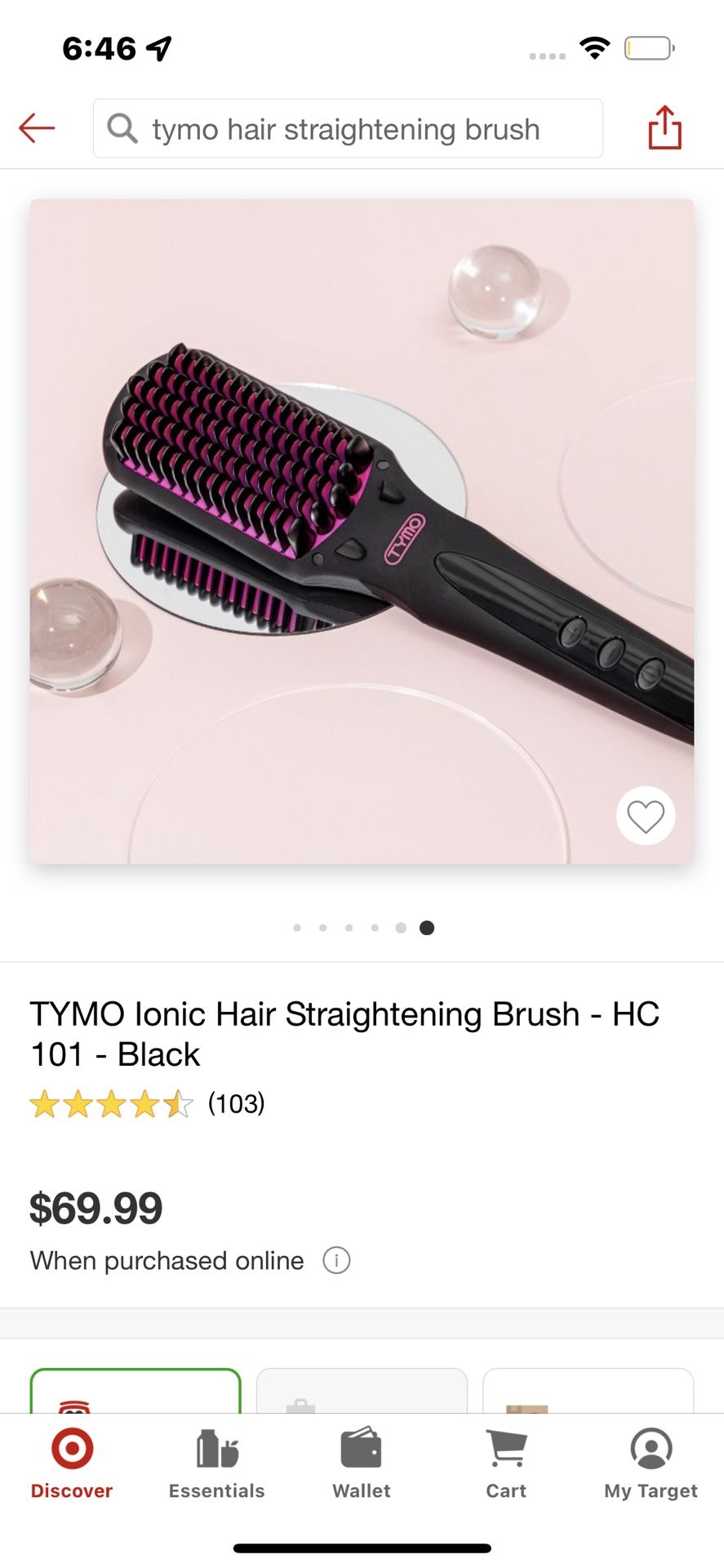 Tymo Hair Straightening Brush