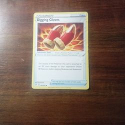 Digging Gloves Pokemon Card
