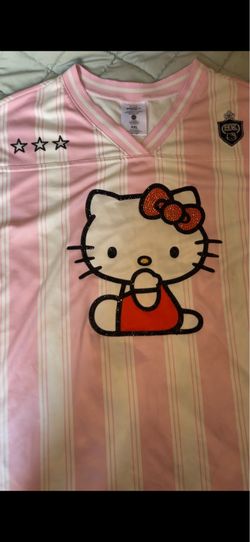 Hello Kitty Soccer Jersey with Rhinestones