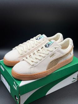 MEN’S PUMA SUEDE CLASSIC HEMP (ALPINE SNOW-TOASTED-GUM) SZ 10