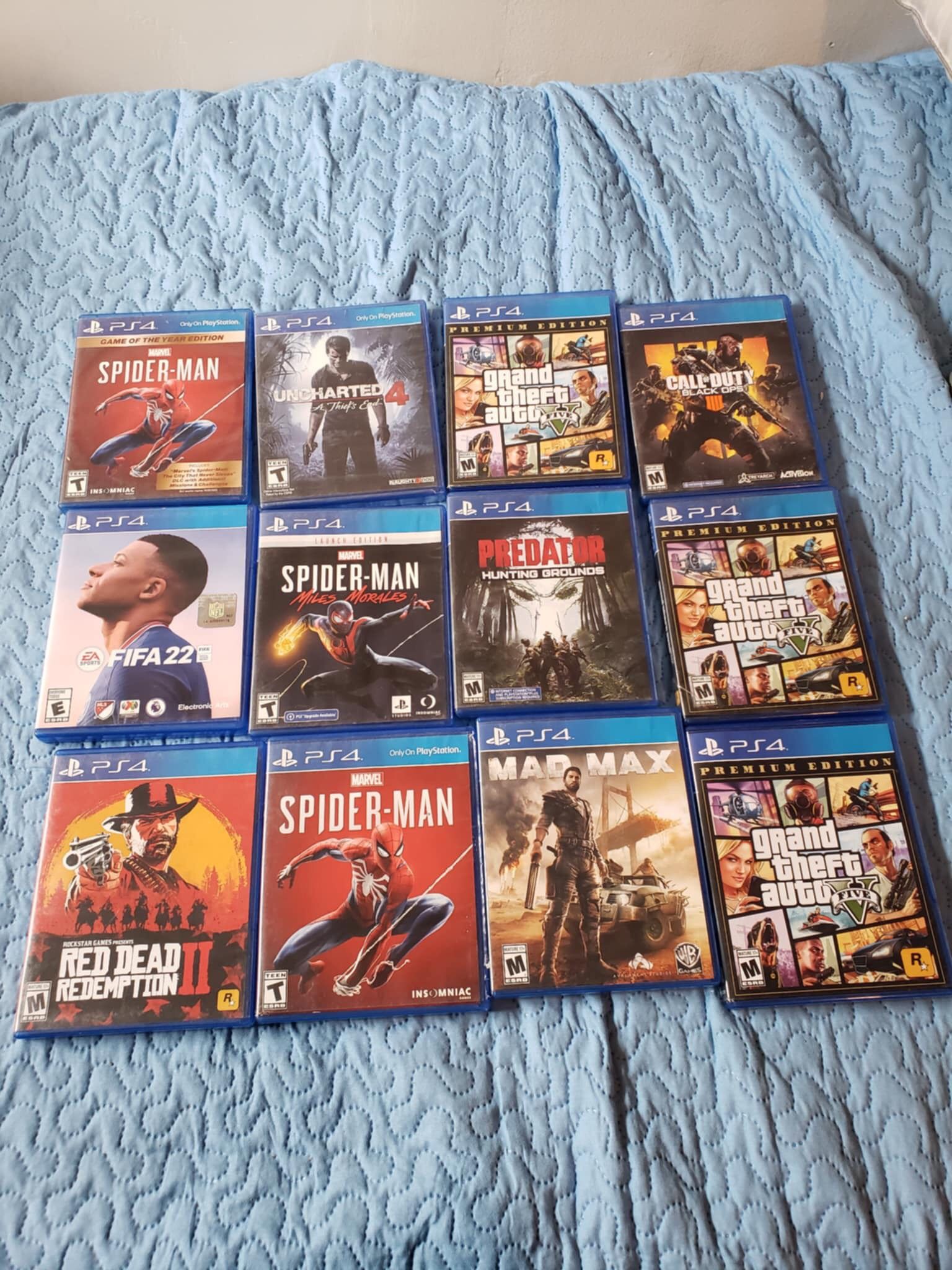 Playstation 4 Games PS4 PS 4 Playstation 5 Can Be Play PS5 PS 5... 8 Games for $100 or $20! Each. New games conditions any 8 Games $100