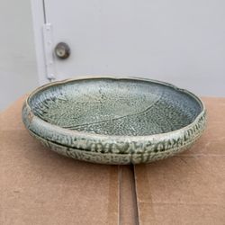 Japanese Vintage Beautiful Gray Round Plate Very Good Condition 