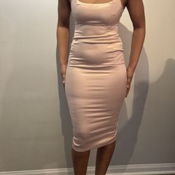 Satin Pink Dress