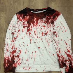 New Halloween Sweatshirt for Women Blood Size XL