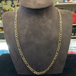 10k Hollow Figaro Chain 40313-1