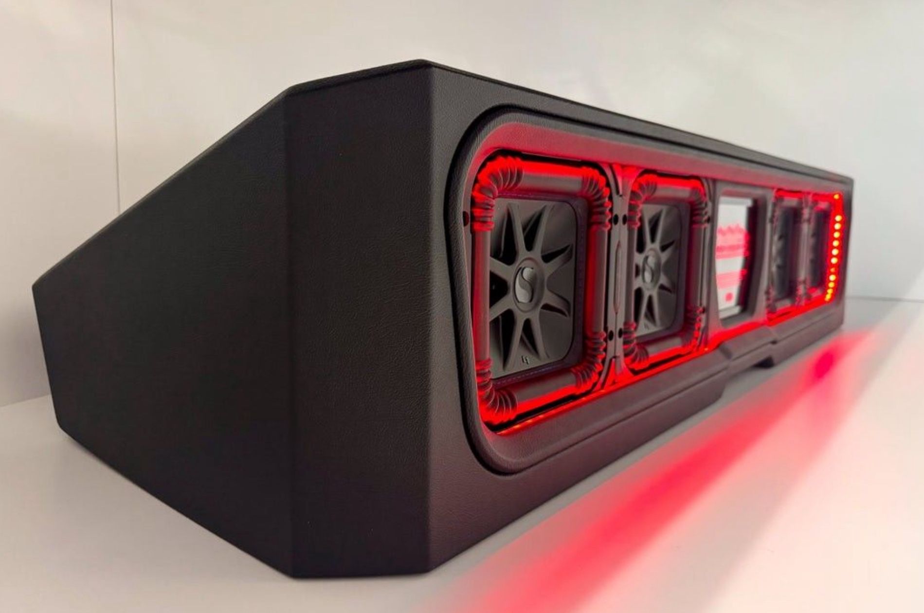 NEW CUSTOM PORTED BOX WITH 4 Kicker L7s 8” Subwoofers Chevy Silverado Or GMC Sierra 2019-2025