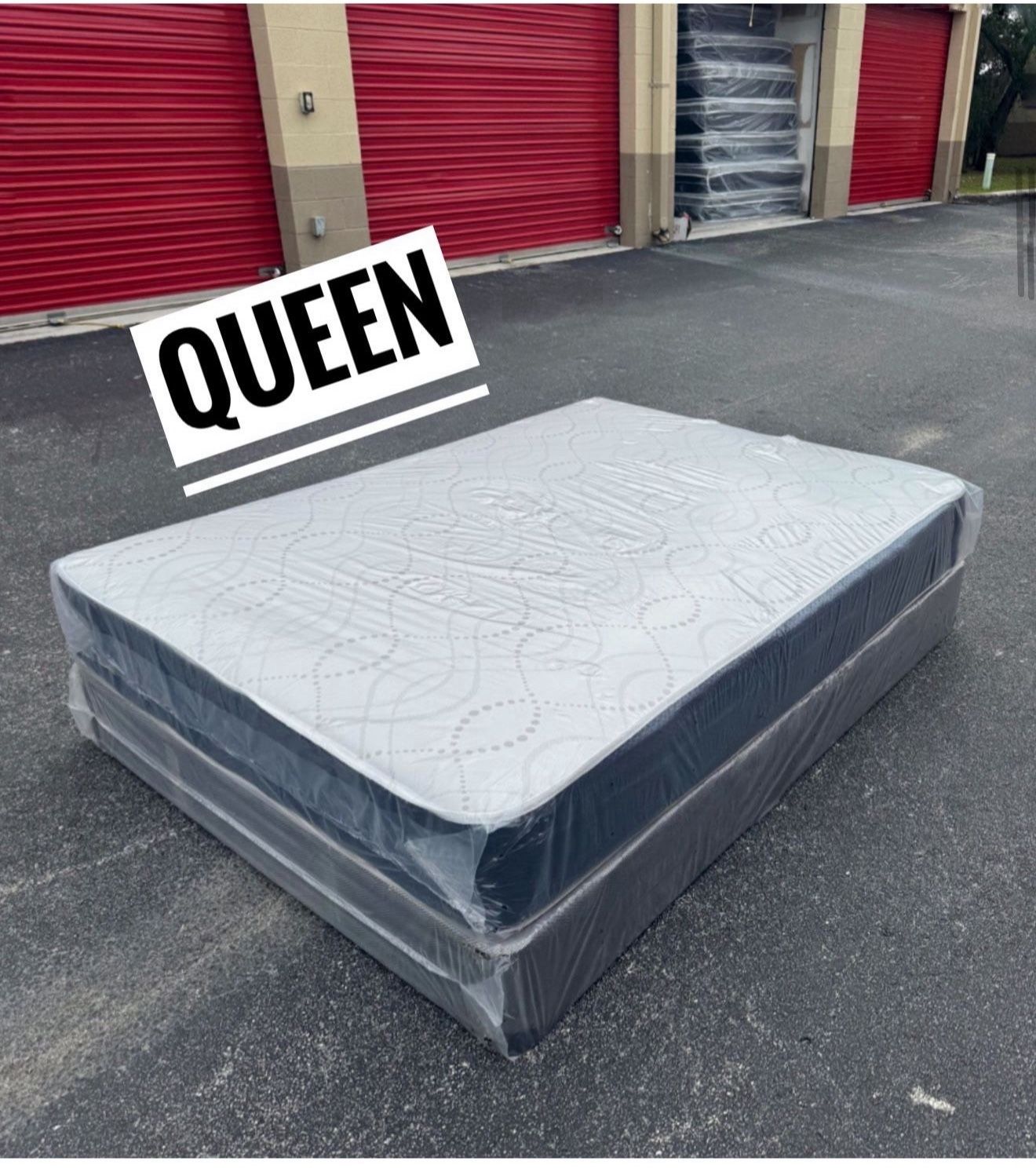 NEW Mattress Queen Size Regular With Box Spring // Offer 🚚
