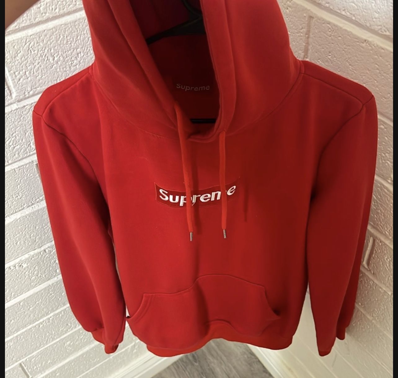 Red Supreme Hoodie 