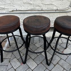 Restaurant Quality Bar Stools Set Of 3 Furniture