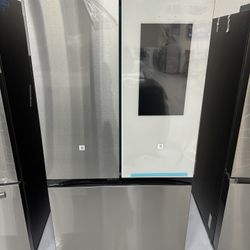 Smart Hub Tablet Fridge Bespoke White Glass NEW 