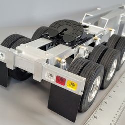 Custom Aluminum Tamiya 1/14 RC Toy Semi Truck 3 Axles Dolly Trailer 5th wheel