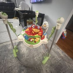 Fisher-Price Baby Bouncer Jumperoo Musical Activity Center with Lights Sounds & Developmental Toys